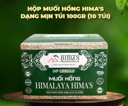 [2 hộp] Muối Hồng Himalaya Hima's Túi 100gr (10 Túi) 