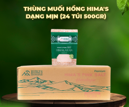  [1 THÙNG/24 túi 500gr/120 túi 100gr] Muối Hồng Himalaya Hima's Mịn/Hạt