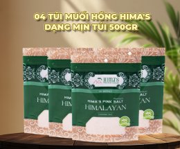 [4 TÚi] Muối Hồng Himalaya Hima's 500gr Mịn/Hạt